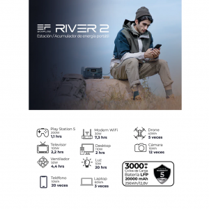 Kit Solar Portátil EcoFlow RIVER 2 300 W + Panel Solar Bifacial 110 W_10