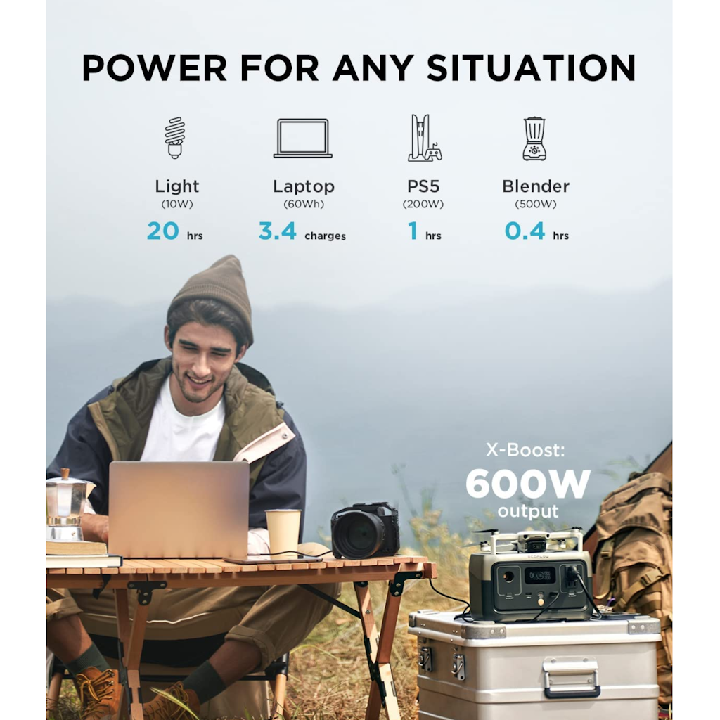 Estación de Energía Portátil Ecoflow RIVER 2 300W Potencia - 256Wh Capacidad_10