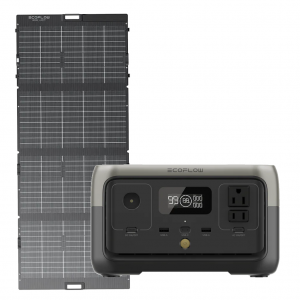Kit Solar Portátil EcoFlow RIVER 2 300 W + Panel Solar Bifacial 110 W_1