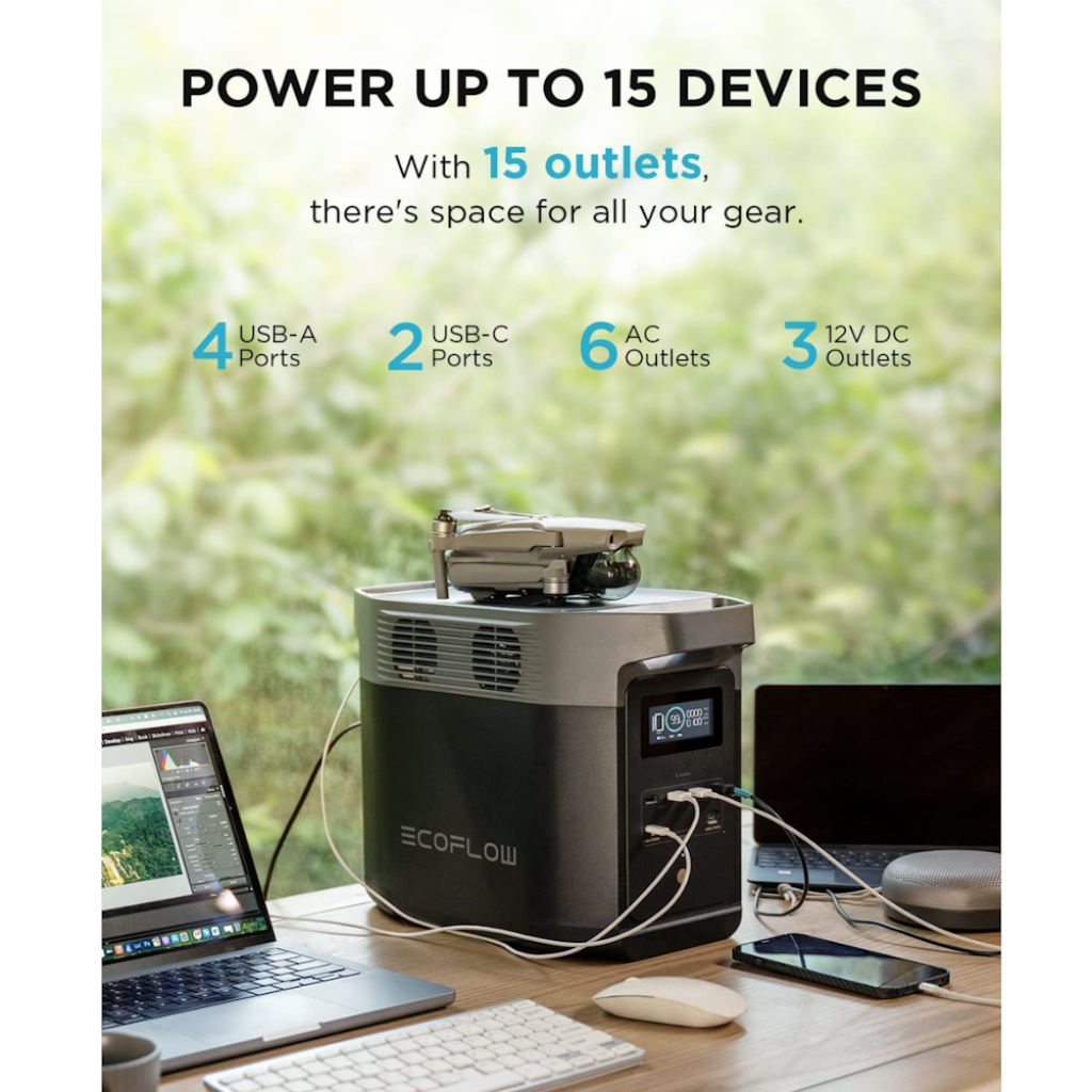 Estación de Energía Portátil EcoFlow DELTA 2 1800W Potencia - 1000Wh Capacidad_8