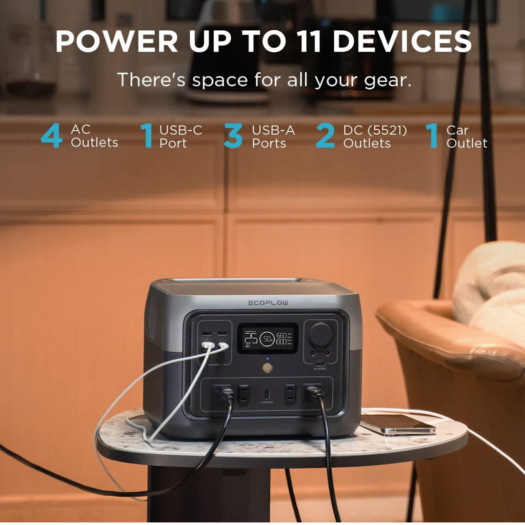  Estación de Energía Portátil EcoFlow RIVER 2 MAX 500W Potencia - 512Wh Capacidad_7