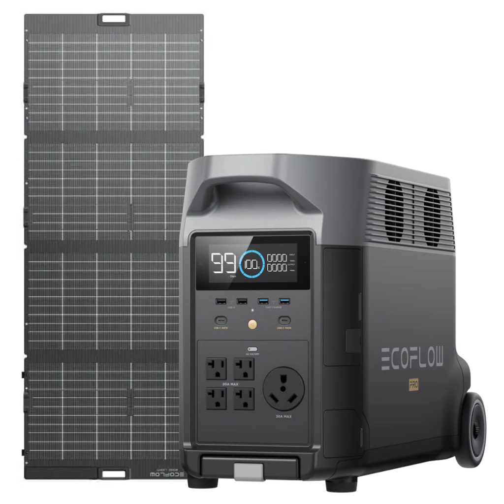 Kit Solar Portátil EcoFlow DELTA PRO 3600 W+ Panel Solar Bifacial 400 W _1