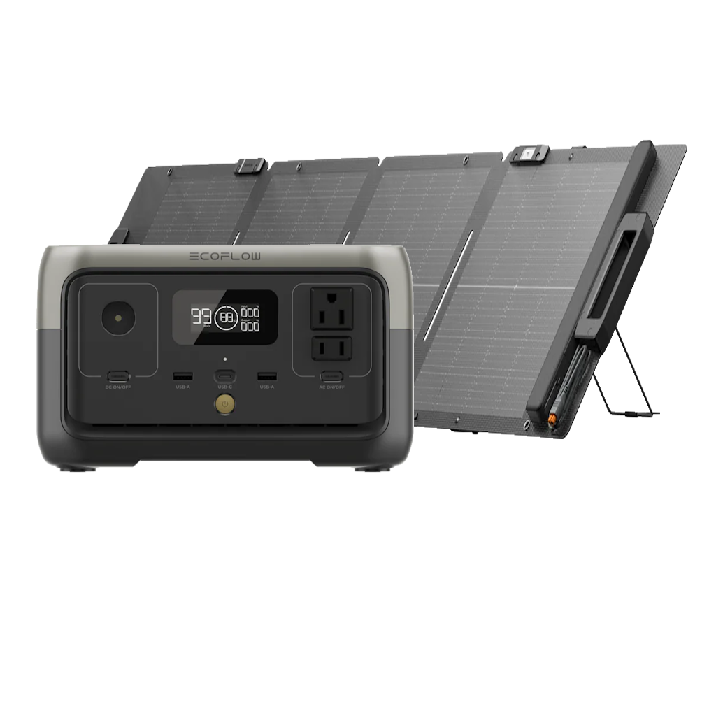 Kit Solar Portátil EcoFlow RIVER 2 300 W + Panel Solar Bifacial 110 W_2