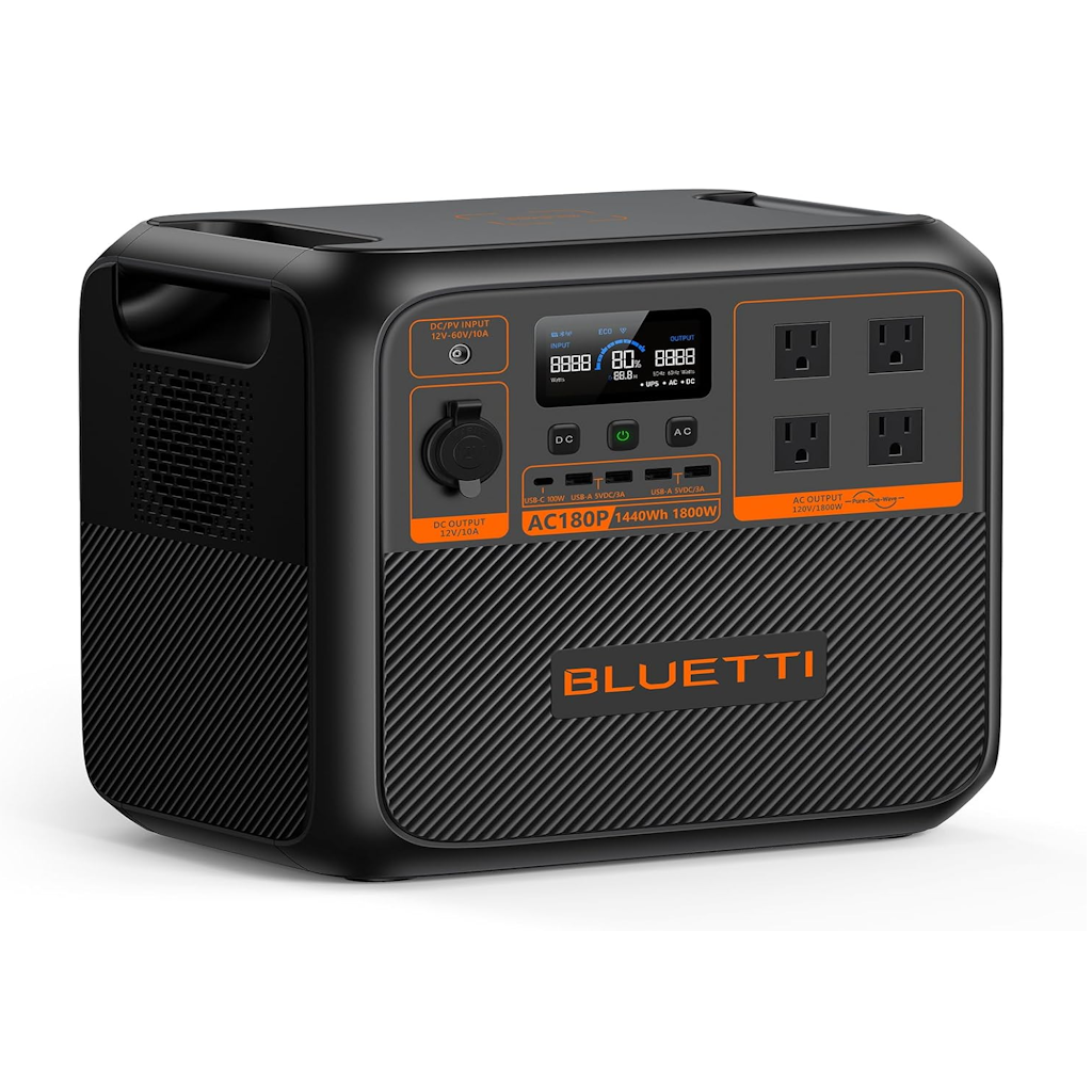 Estación de Energía Portátil Bluetti AC180P 1800W 1440Wh_4