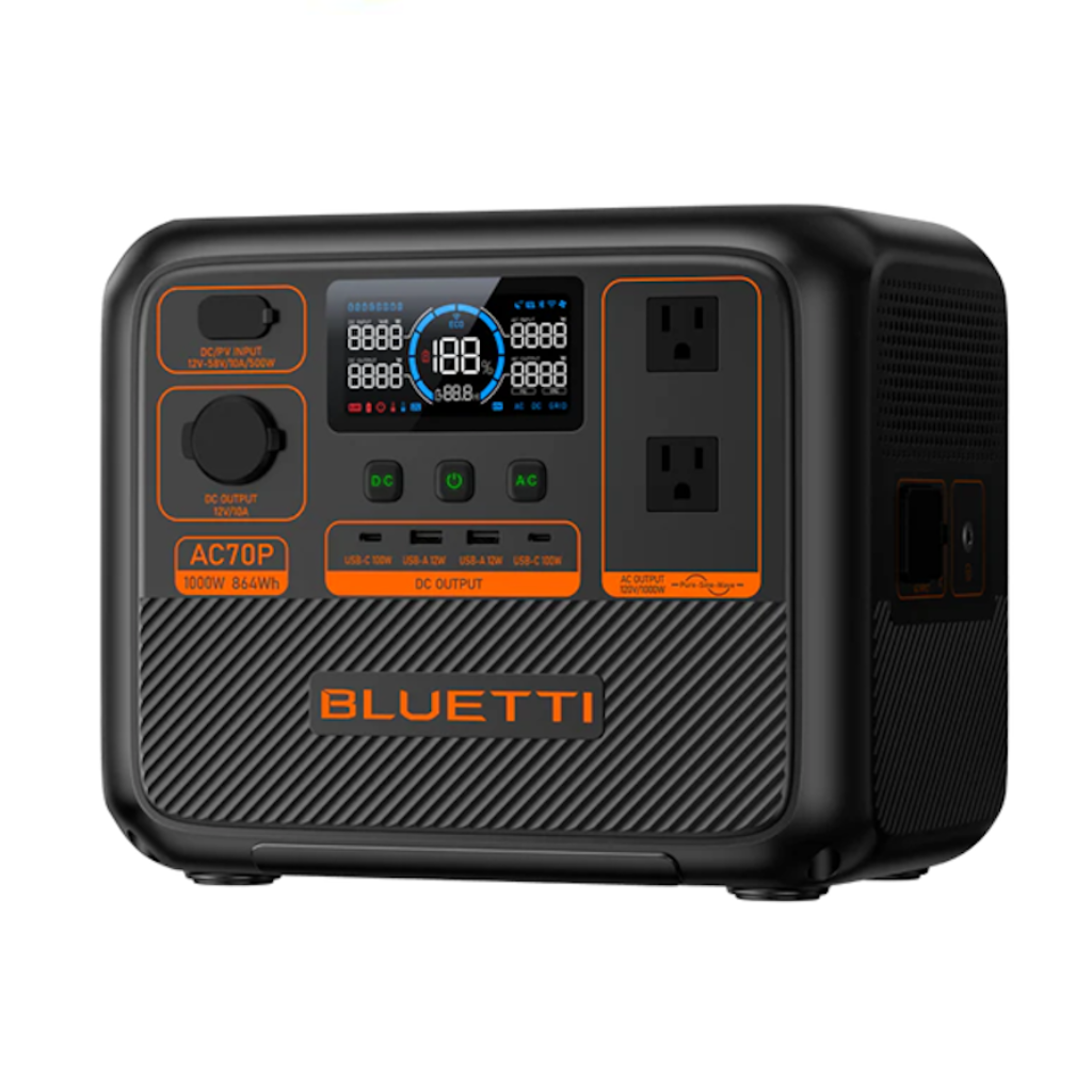 Estación de Energía Portátil Bluetti AC70P 1000W 864Wh_2