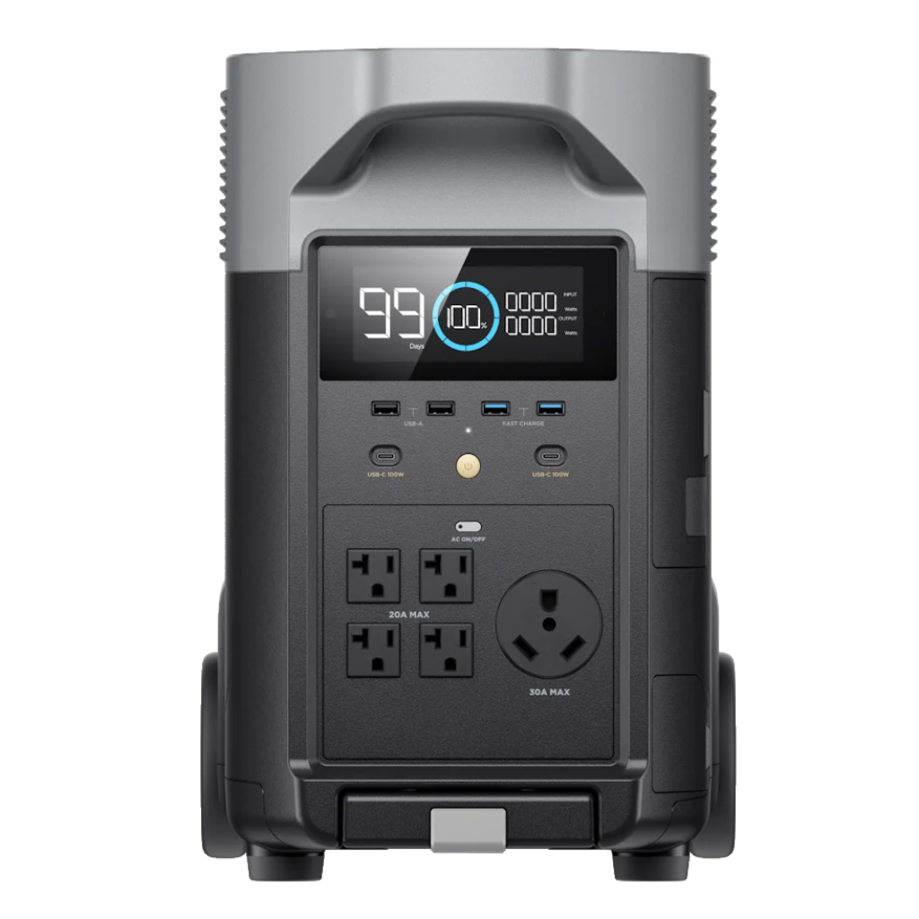Kit Solar Portátil EcoFlow DELTA PRO 3600 W+ Panel Solar Bifacial 400 W _3