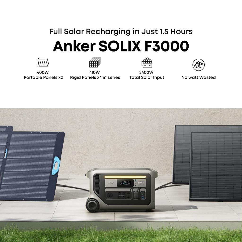 Estación de Energia Portatil Anker Solix F3000X 3600W 3072Wh_8