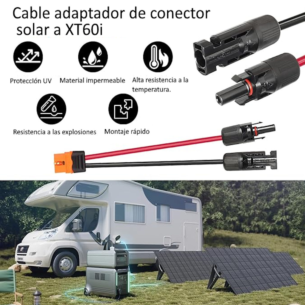Cable de Extensión Solar XT60i 30 metros _4